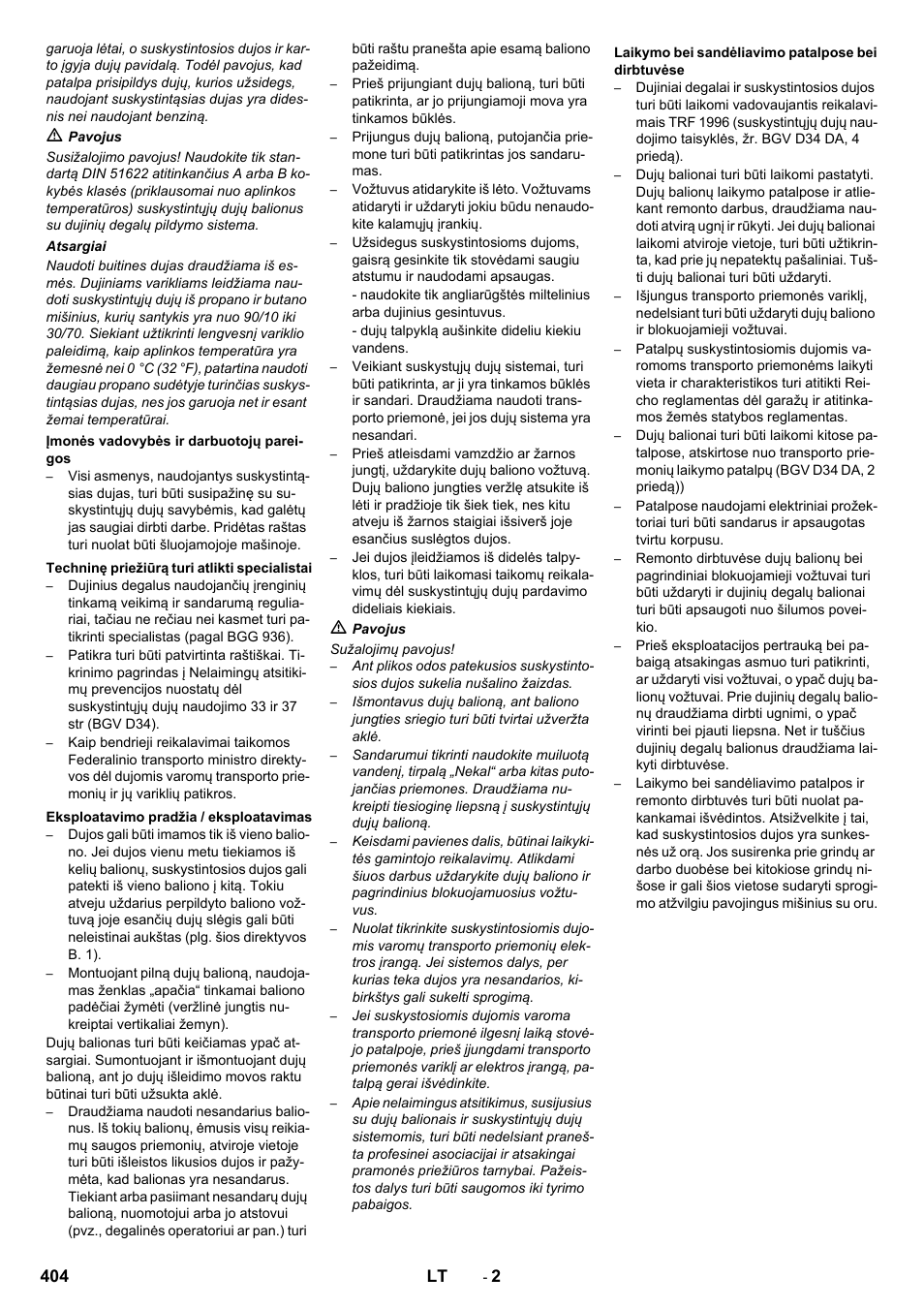 404 lt | Karcher KM 170-600 R Lpg User Manual | Page 404 / 472