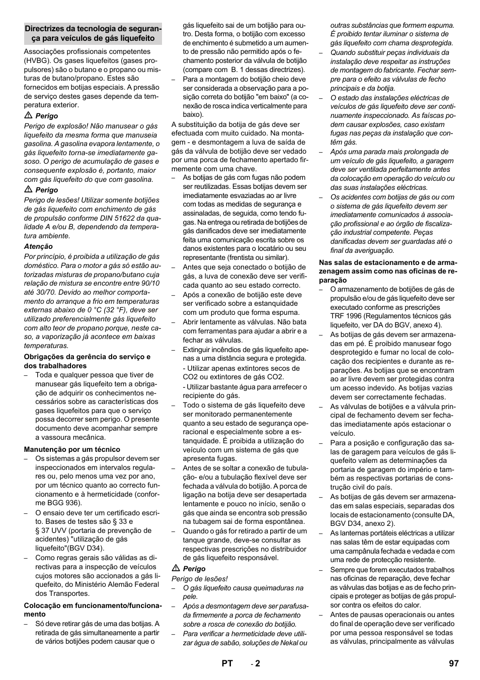 Karcher KM 170-600 R Lpg User Manual | Page 97 / 472