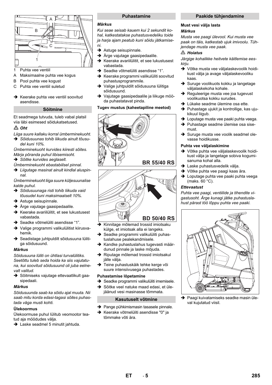 Karcher BD 50-40 RS Bp User Manual | Page 285 / 332