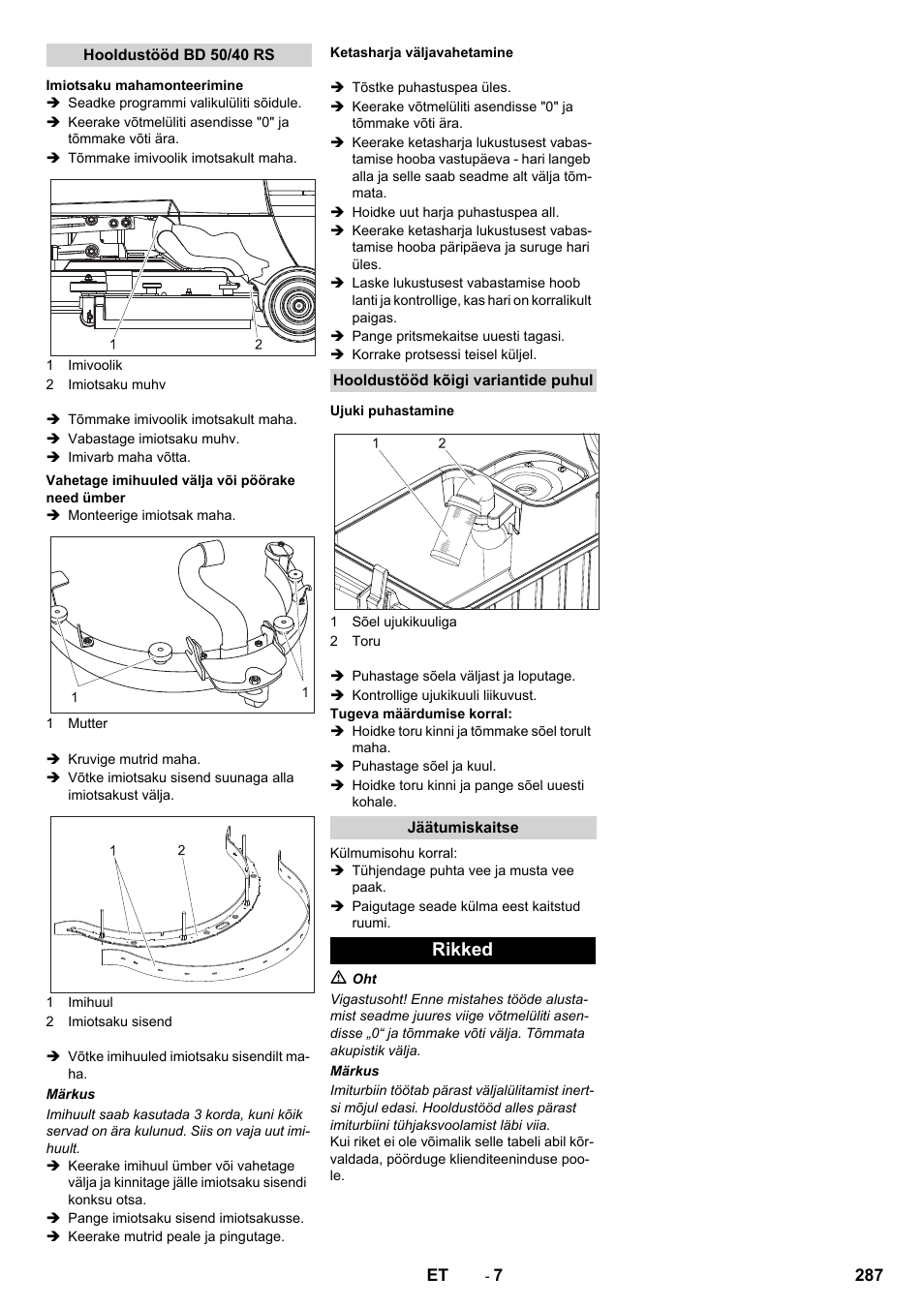 Rikked | Karcher BD 50-40 RS Bp User Manual | Page 287 / 332