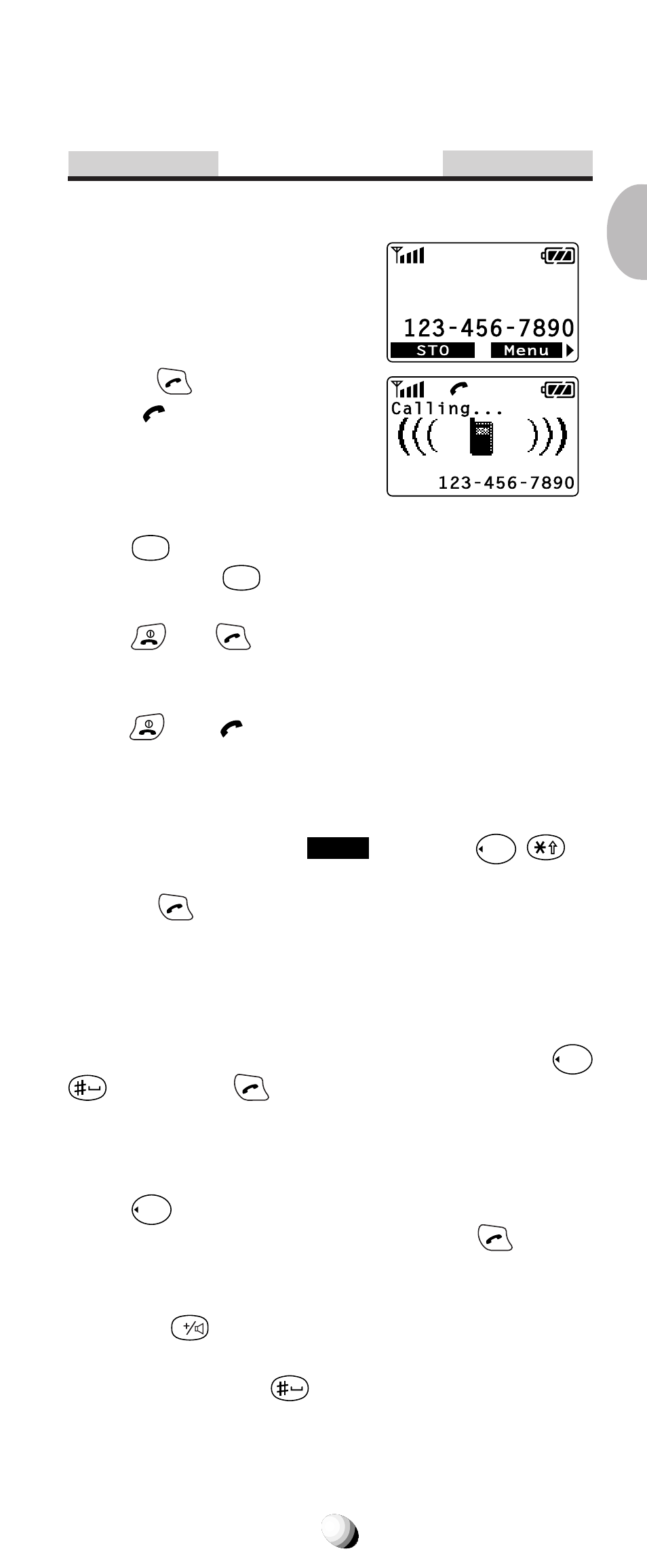 Basic operation, Placing calls, Placing a call | Terminating a call, Last number redial, Dialing the last incoming call, Phonebook dialing | Audiovox 9155-GPX User Manual | Page 25 / 107