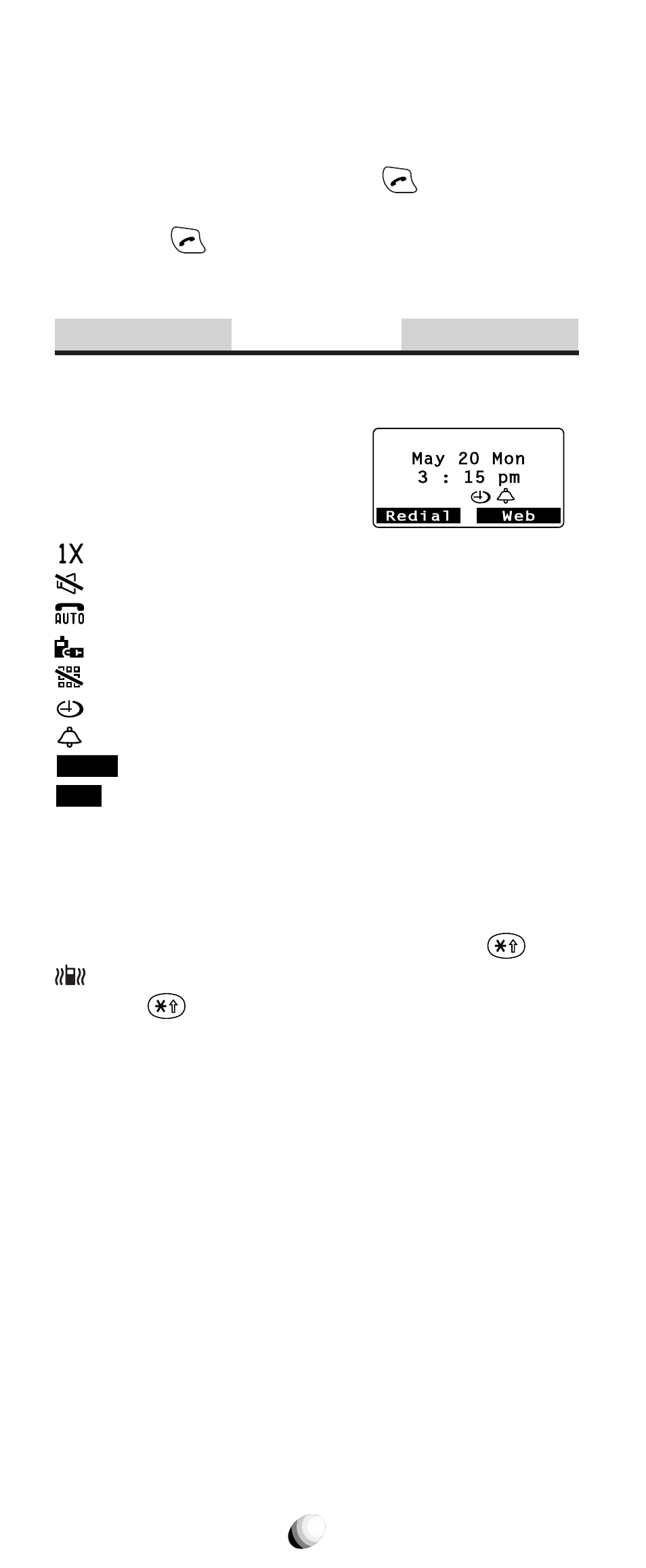 Standby, Three-way calling, Indicators on standby | Vibrating alert, Multilingual | Audiovox 9155-GPX User Manual | Page 30 / 107