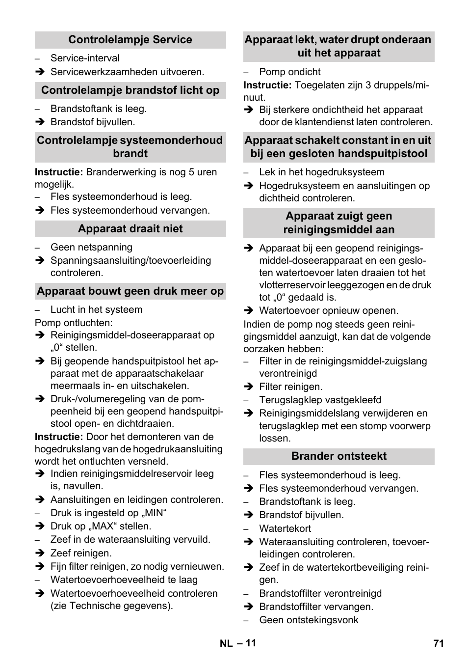 Karcher HDS 11-18 4 S Basic User Manual | Page 71 / 376