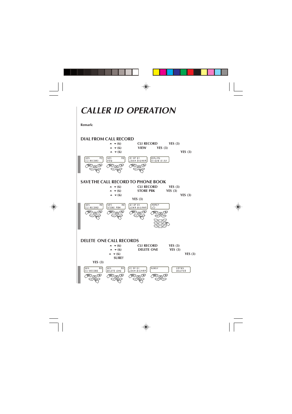 Caller id operation | Audiovox Dual Handset Cordless Phone User Manual | Page 17 / 26