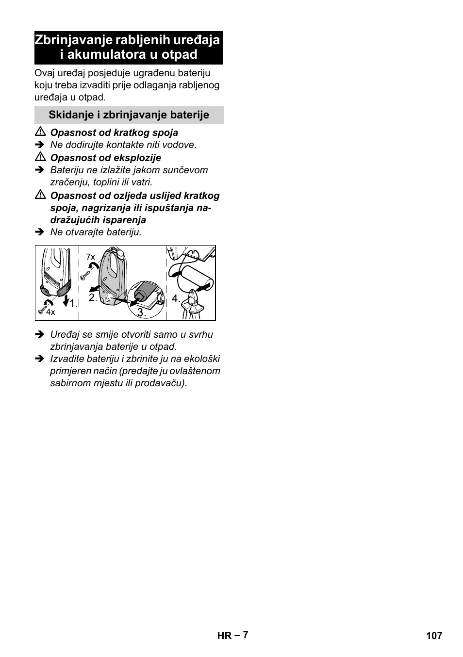 Karcher WV 60 Plus User Manual | Page 107 / 144
