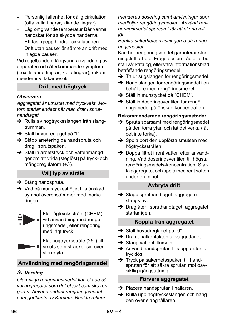 Karcher Xpert HD 7140 X User Manual | Page 96 / 276