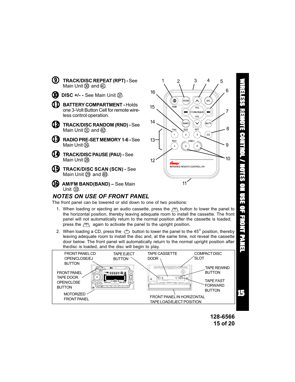 Audiovox Rampage ACD95 User Manual | Page 15 / 20