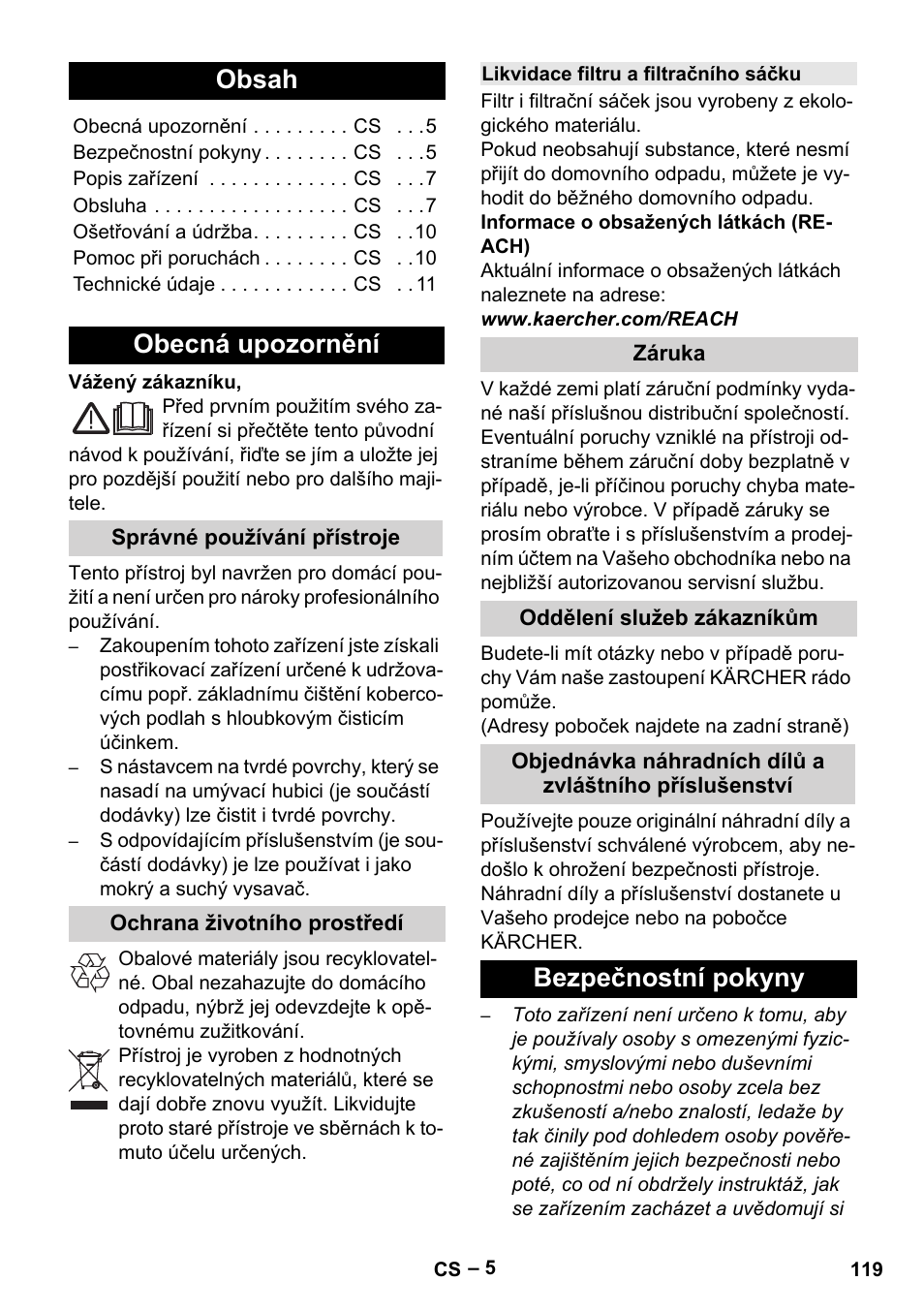 Karcher SE 6-100 User Manual | Page 119 / 218