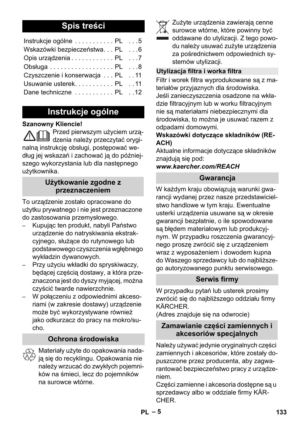 Karcher SE 6-100 User Manual | Page 133 / 218