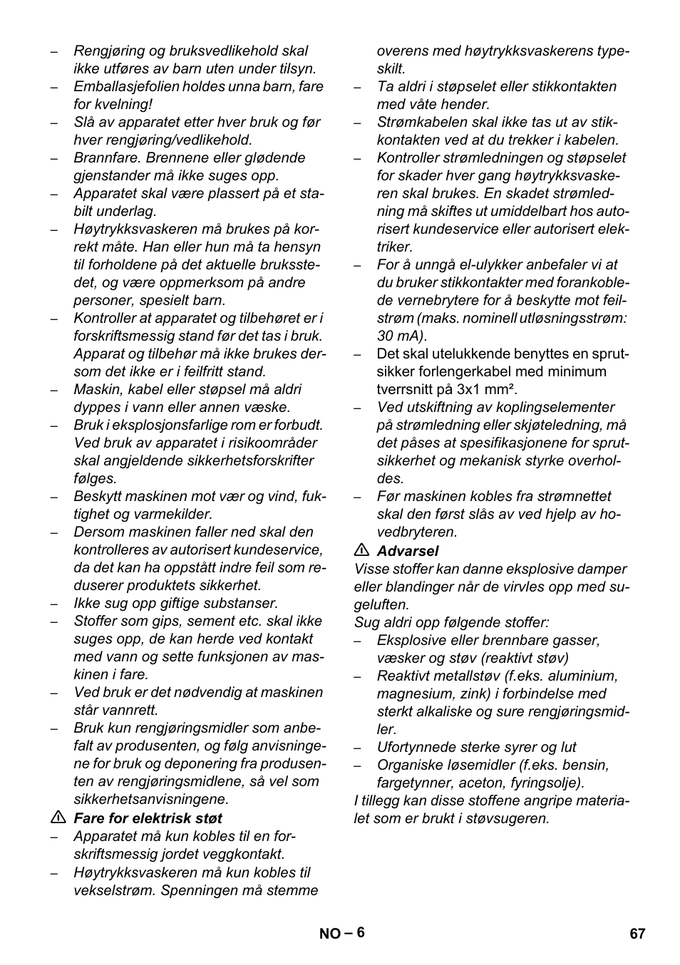 Karcher SE 6-100 User Manual | Page 67 / 218