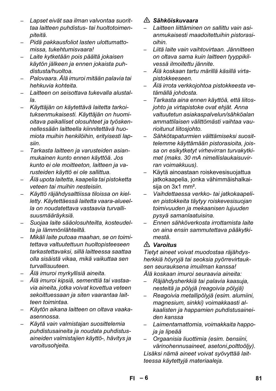 Karcher SE 6-100 User Manual | Page 81 / 218