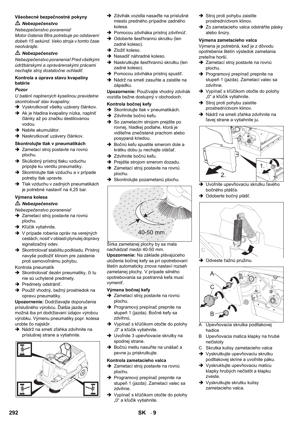 Karcher KM 90-60 R Bp User Manual | Page 292 / 408