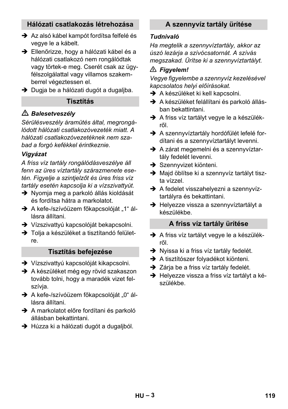 Karcher Hartbodenreiniger BR 4-300 User Manual | Page 119 / 232