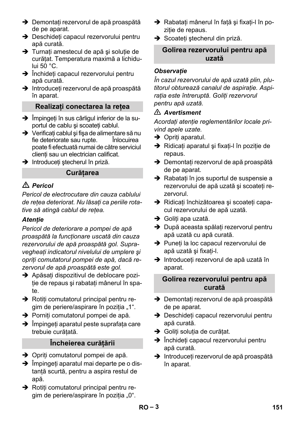 Karcher Hartbodenreiniger BR 4-300 User Manual | Page 151 / 232