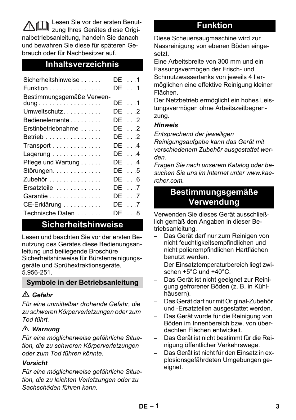 Karcher Hartbodenreiniger BR 4-300 User Manual | Page 3 / 232