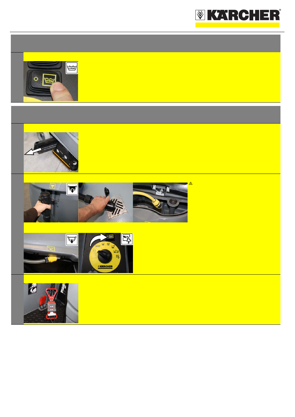 Quickstart, Finish operation, Operation | Karcher B 140 R Bp Pack Dose 400Ah User Manual | Page 3 / 5