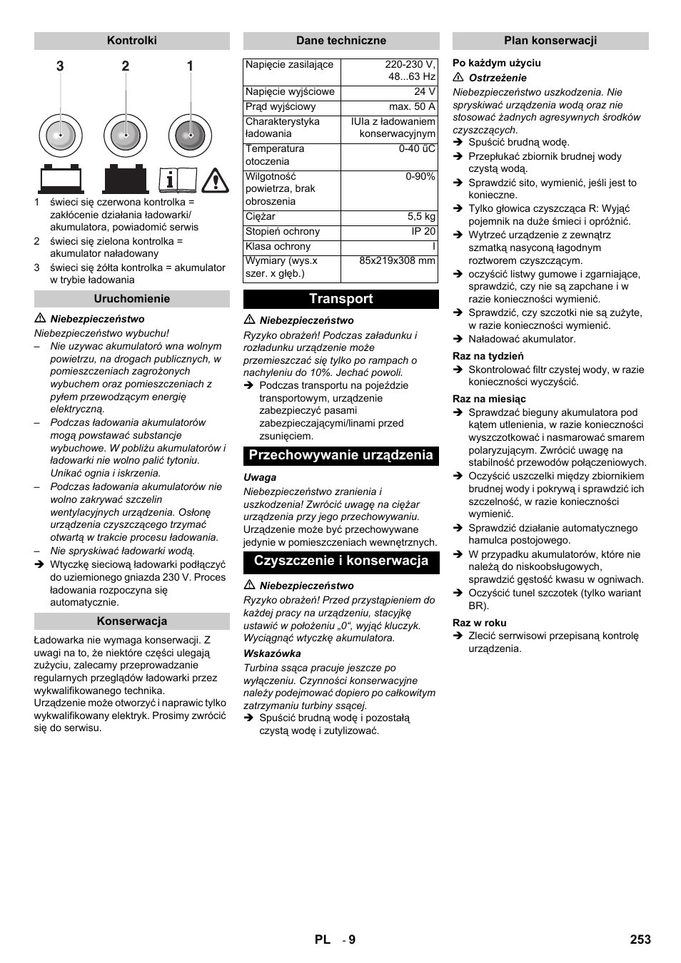 Karcher B 140 R Bp Pack 400 Ah роликовая-дисковая User Manual | Page 253 / 406