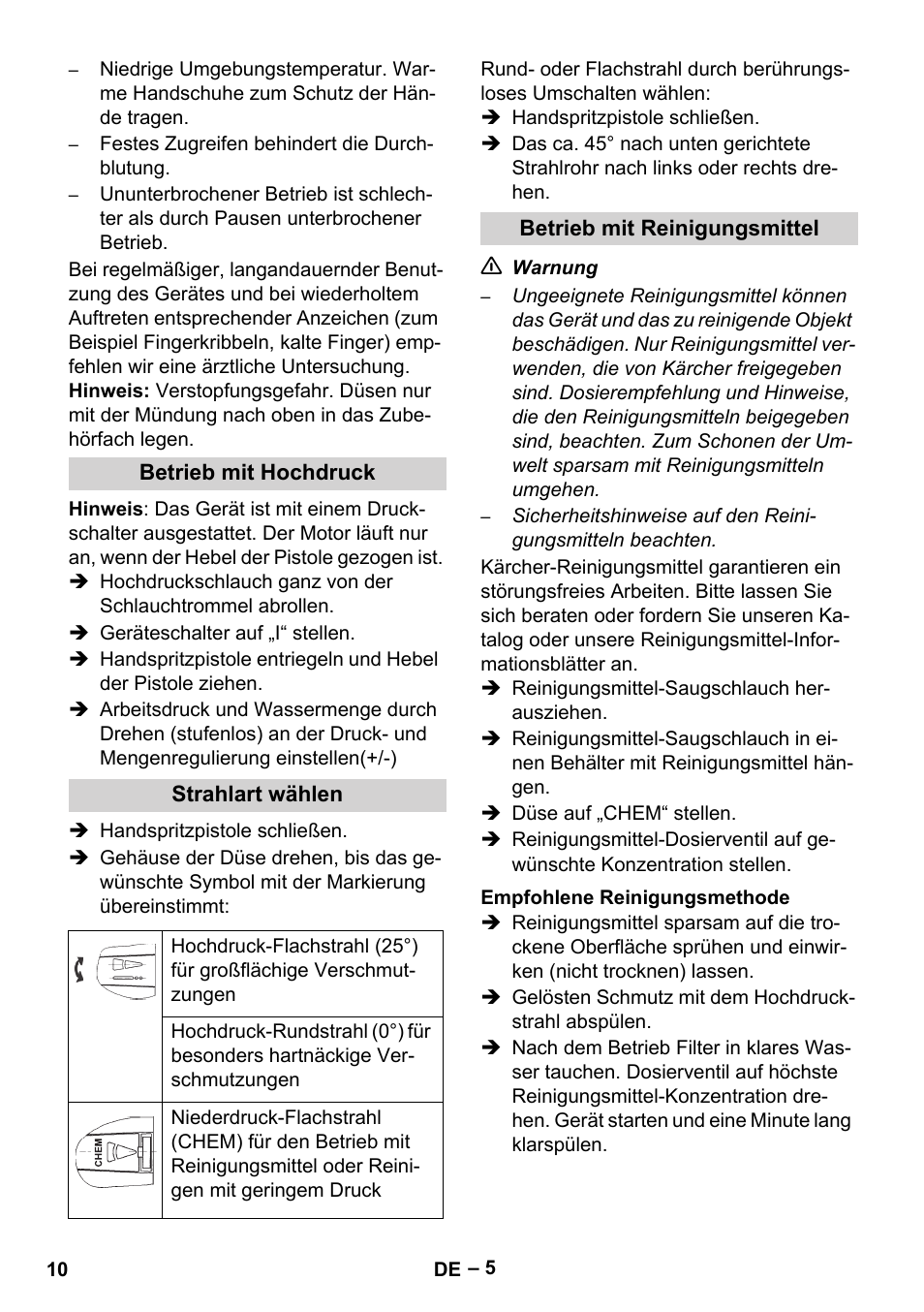Karcher HD 5-15 C + FR User Manual | Page 10 / 280