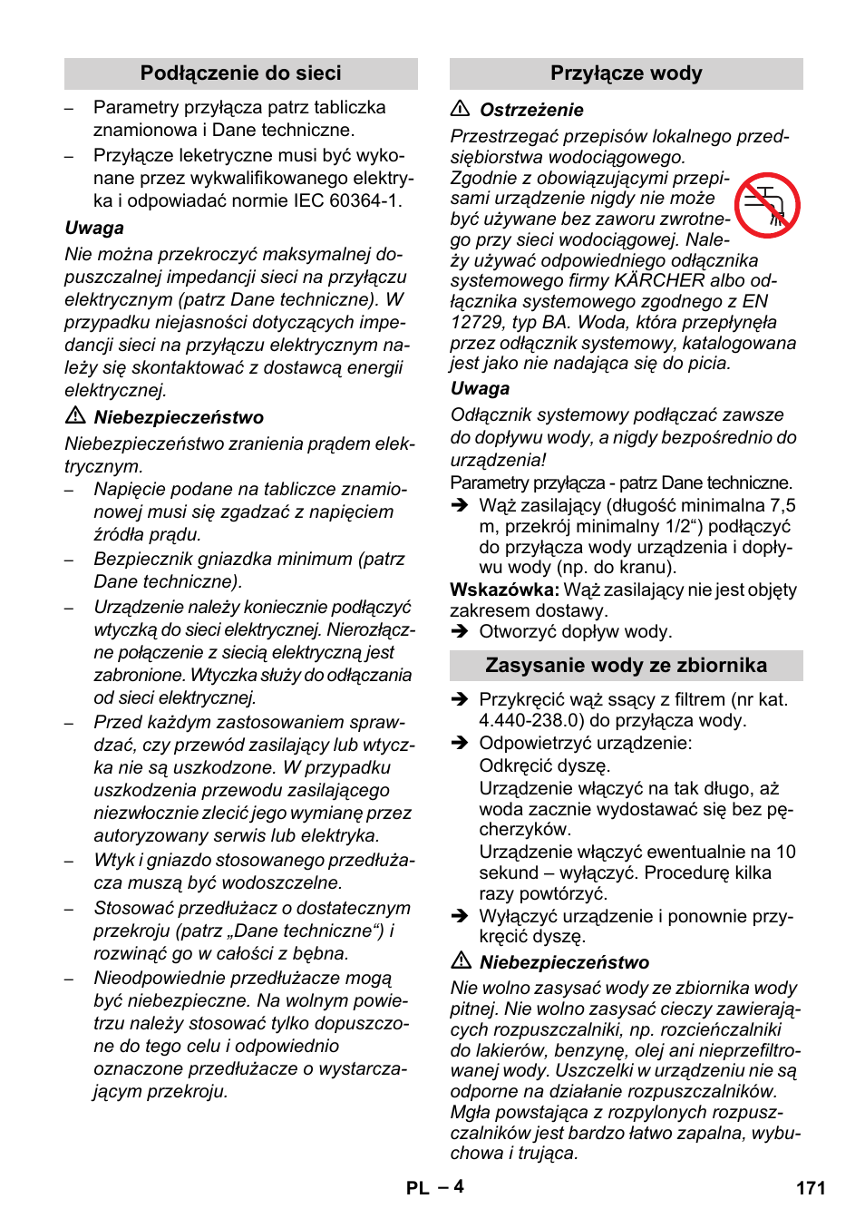 Karcher HD 5-15 C + FR User Manual | Page 171 / 280