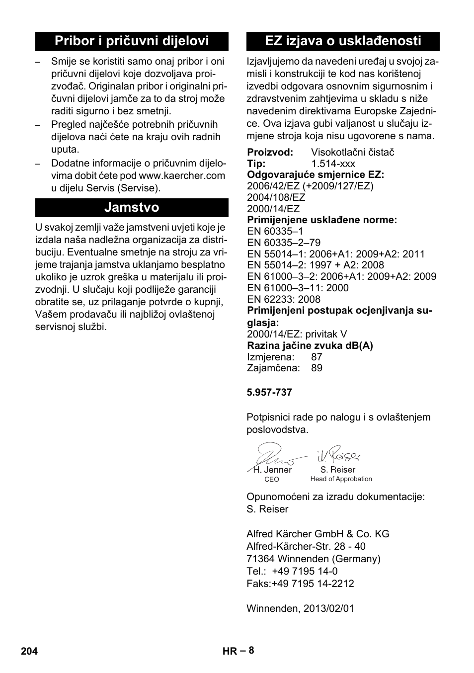 Karcher HD 5-15 C + FR User Manual | Page 204 / 280
