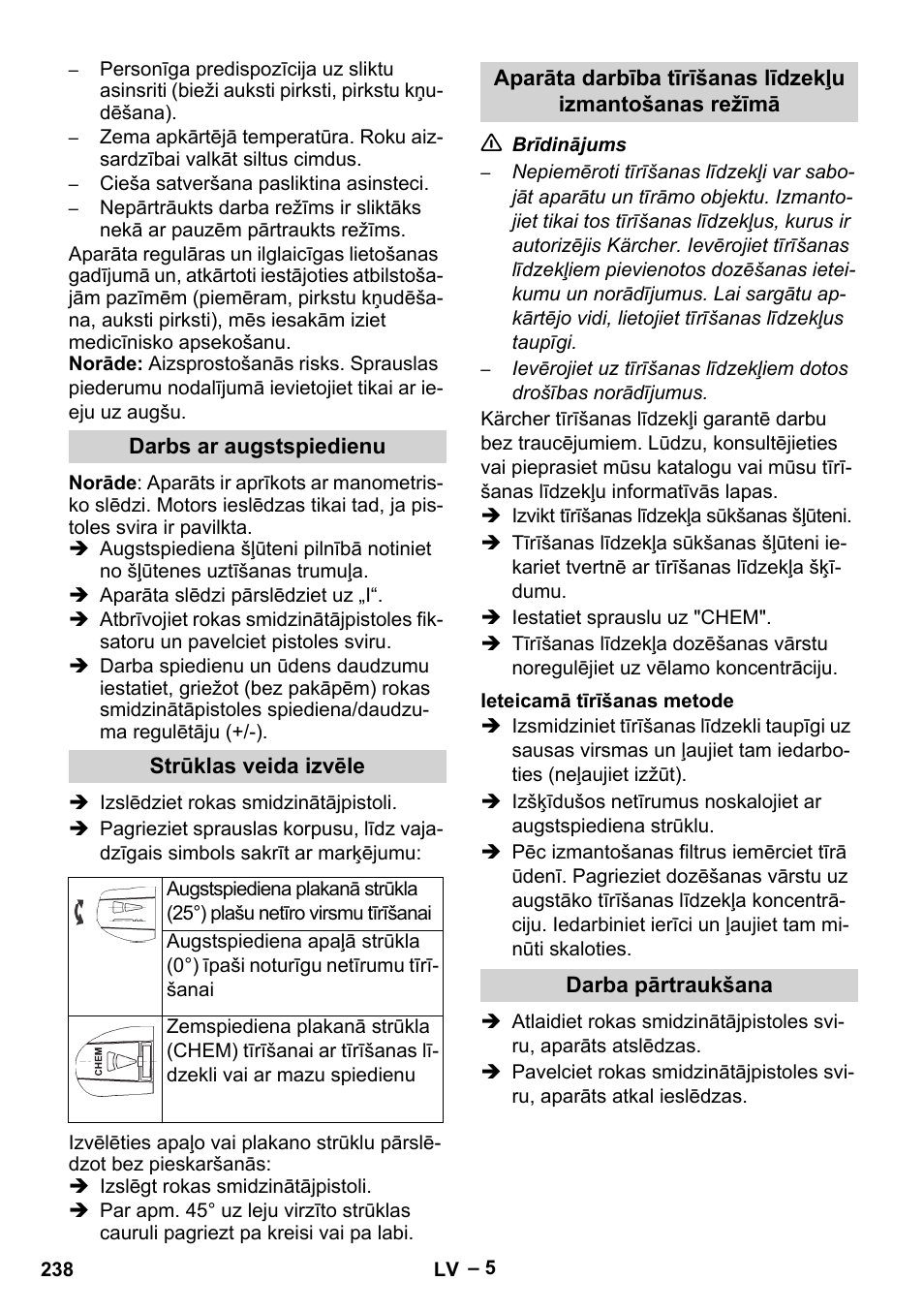 Karcher HD 5-15 C + FR User Manual | Page 238 / 280