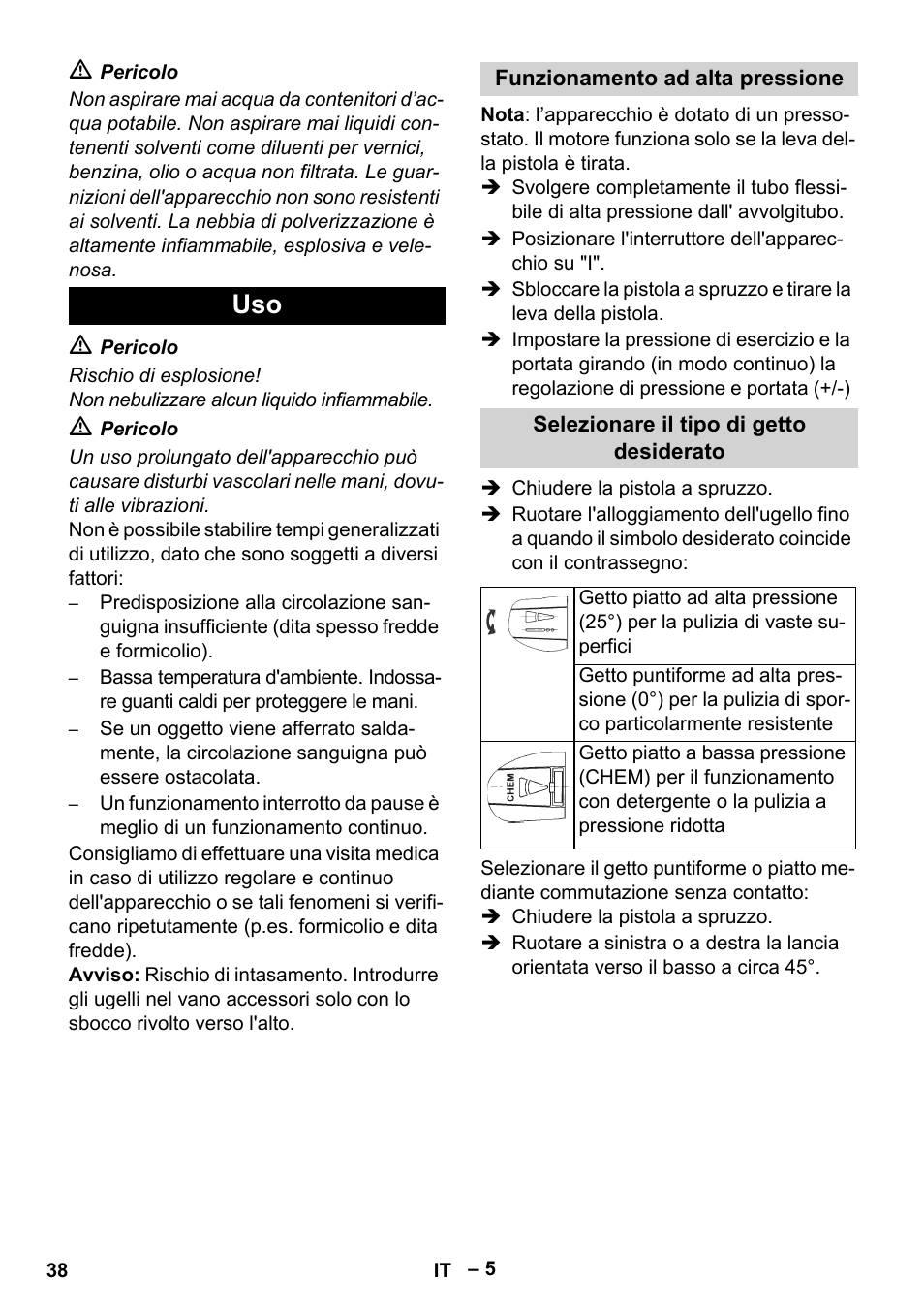 Karcher HD 5-15 C + FR User Manual | Page 38 / 280