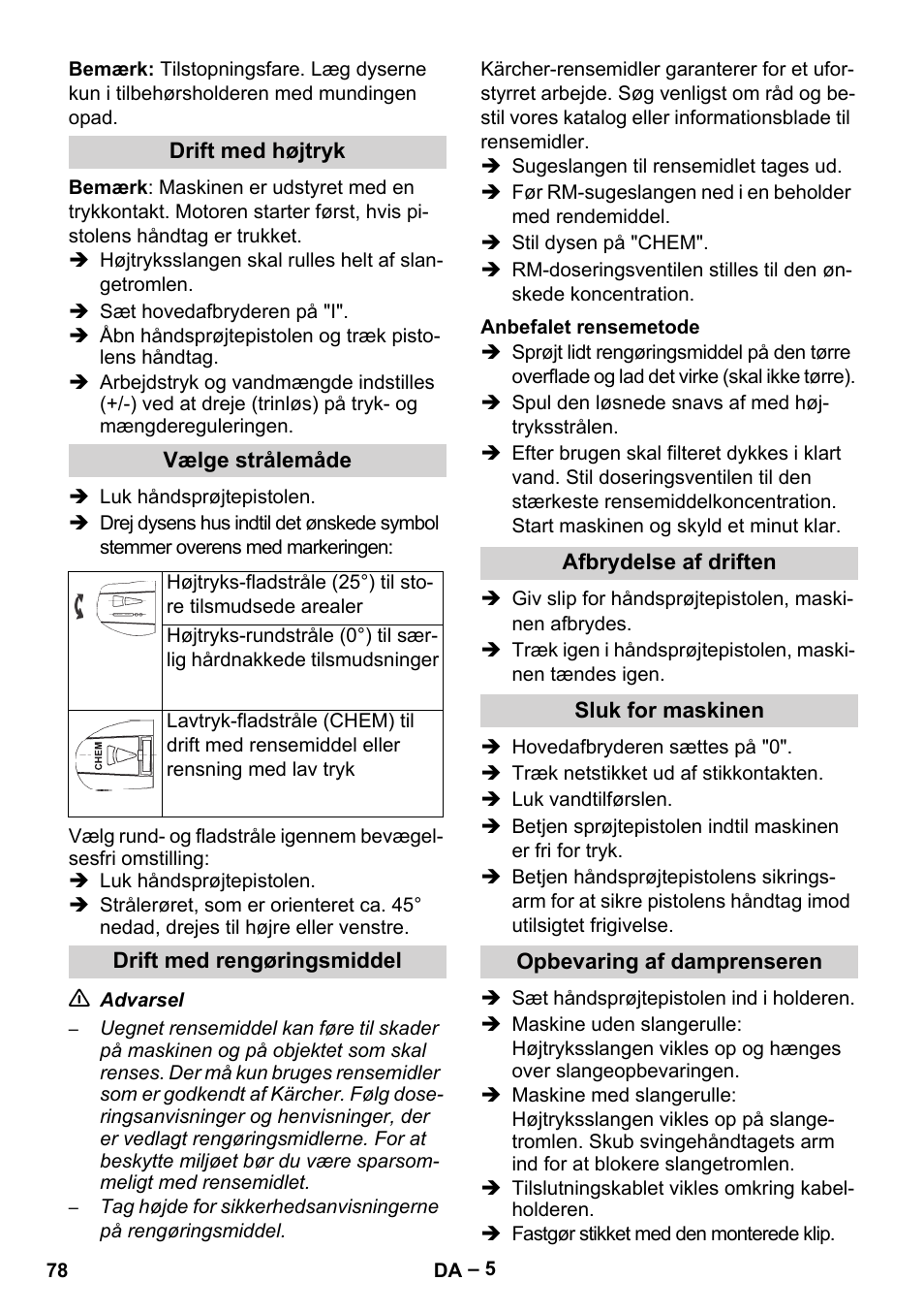 Karcher HD 5-15 C + FR User Manual | Page 78 / 280
