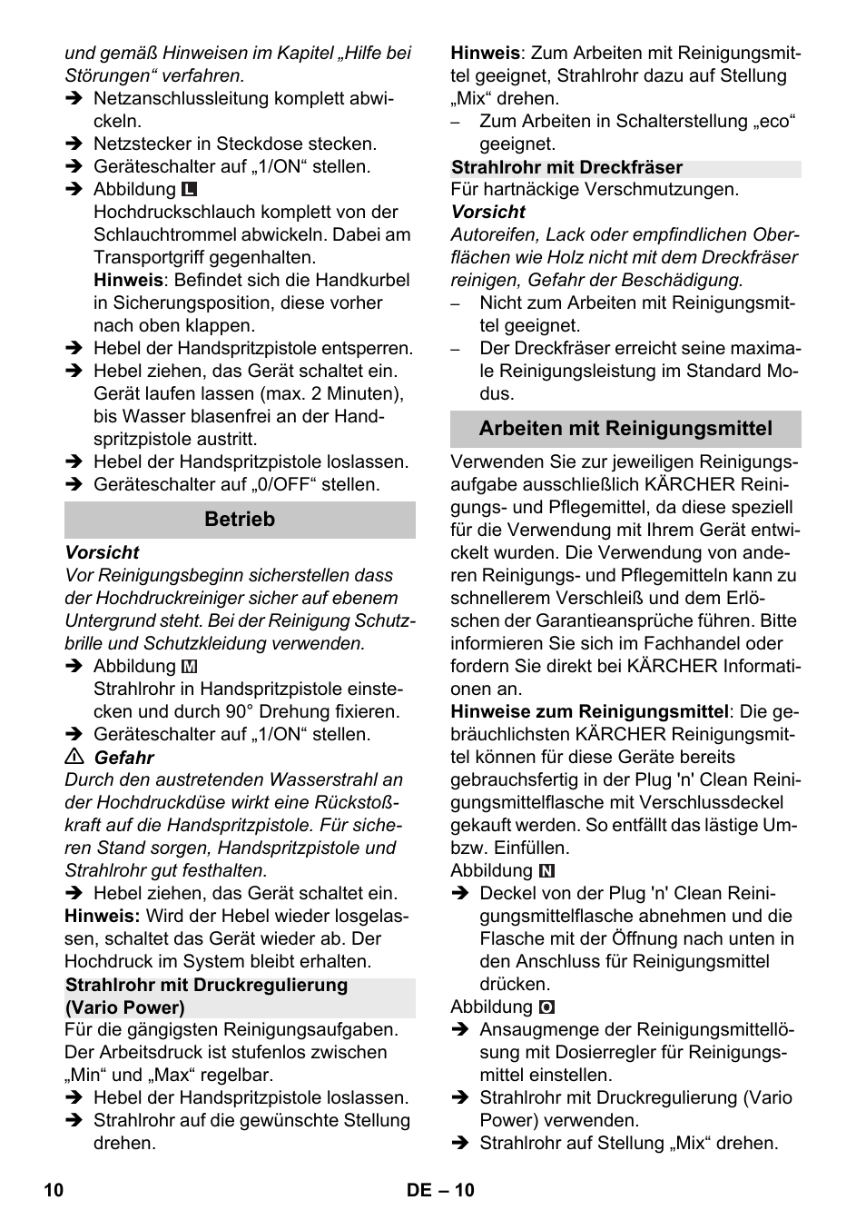 Karcher K 7 Premium eco!ogic Home User Manual | Page 10 / 264