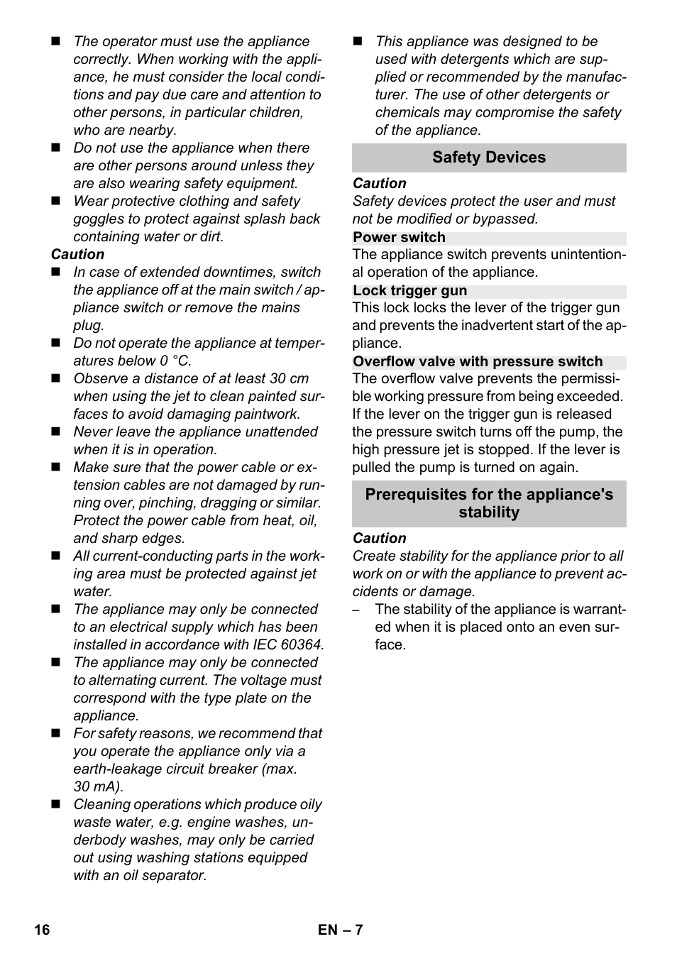 Karcher K 7 Premium eco!ogic Home User Manual | Page 16 / 264