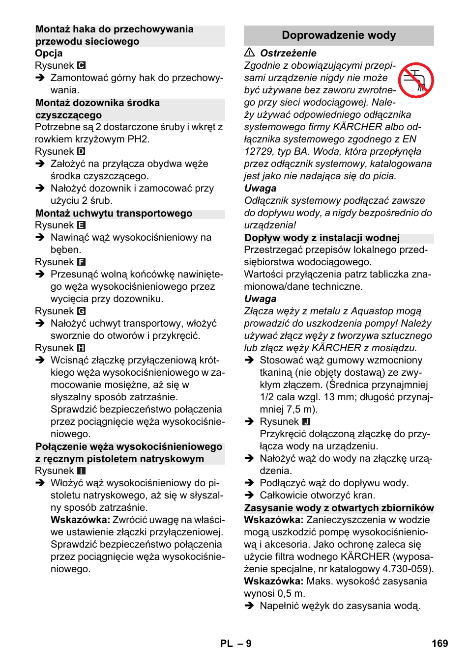 Karcher K 7 Premium eco!ogic Home User Manual | Page 169 / 264