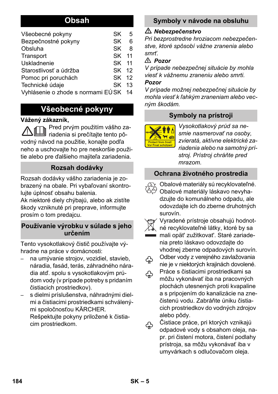 Karcher K 7 Premium eco!ogic Home User Manual | Page 184 / 264