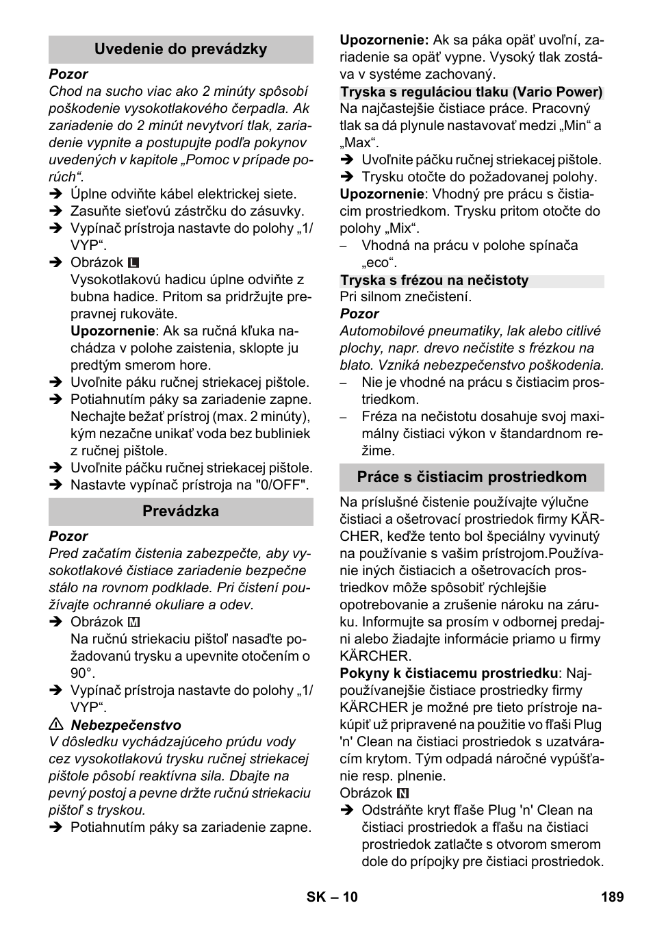 Karcher K 7 Premium eco!ogic Home User Manual | Page 189 / 264