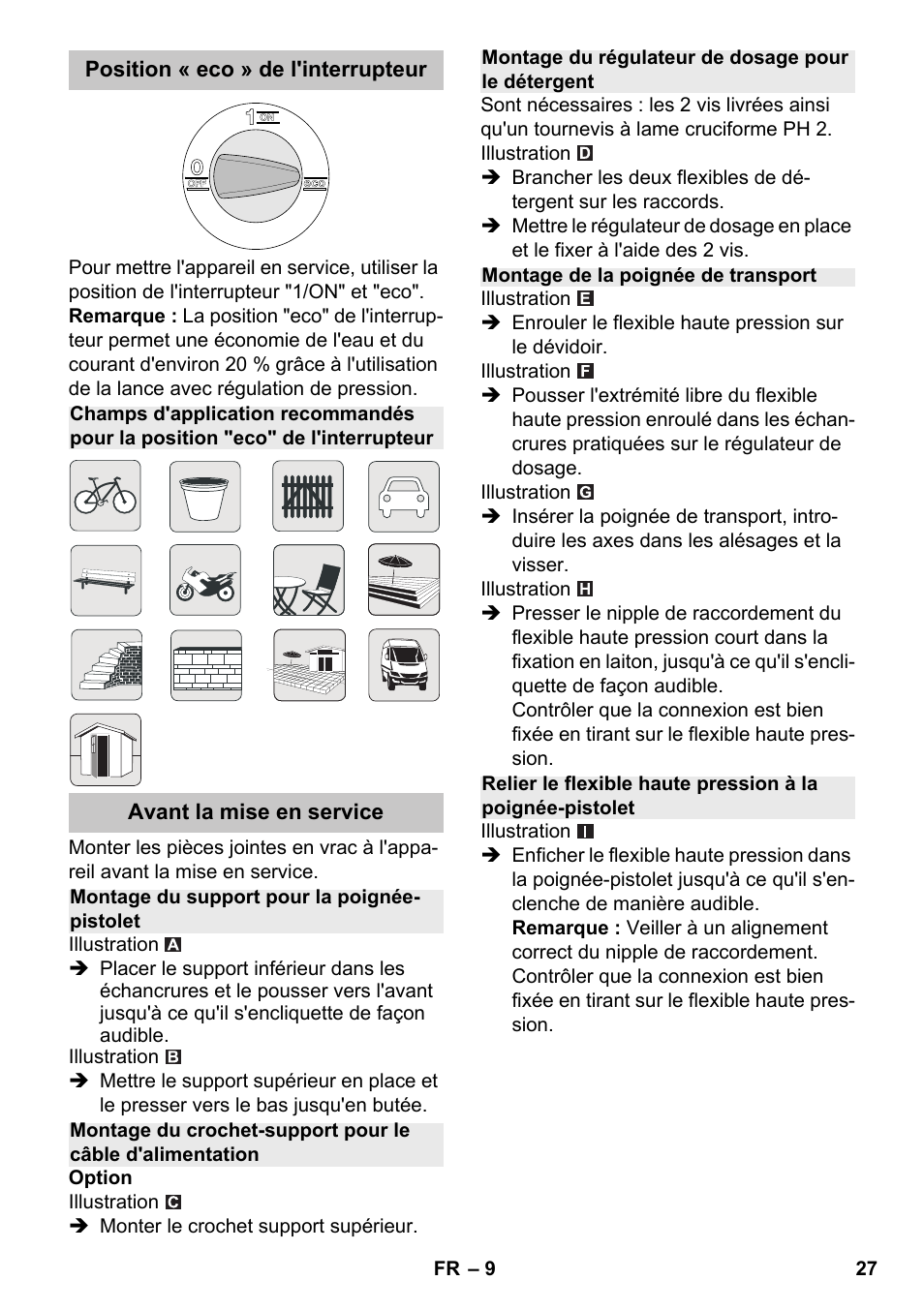 Karcher K 7 Premium eco!ogic Home User Manual | Page 27 / 264