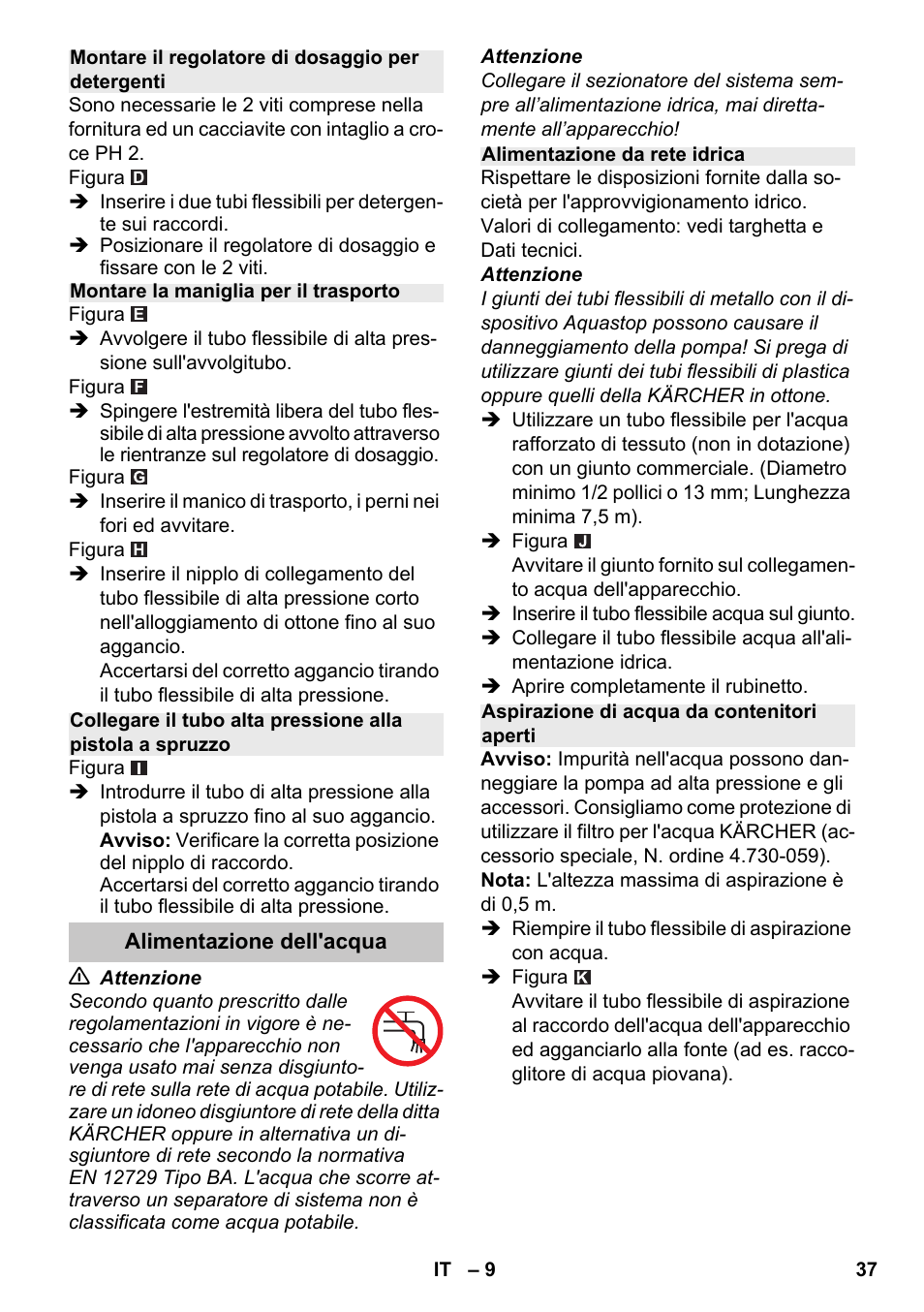 Karcher K 7 Premium eco!ogic Home User Manual | Page 37 / 264