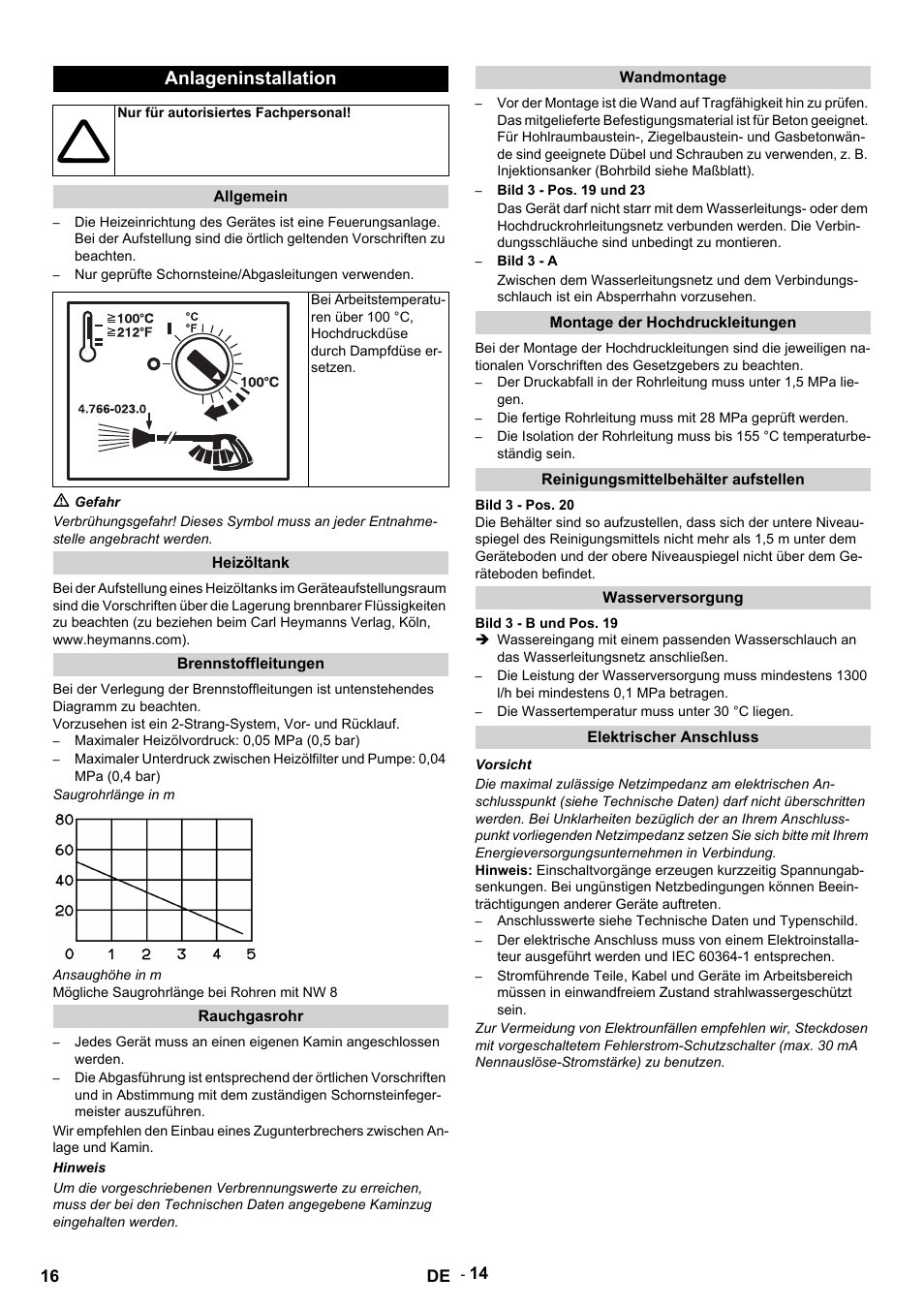 Anlageninstallation | Karcher HDS 9-14-4 ST Eco User Manual | Page 16 / 444