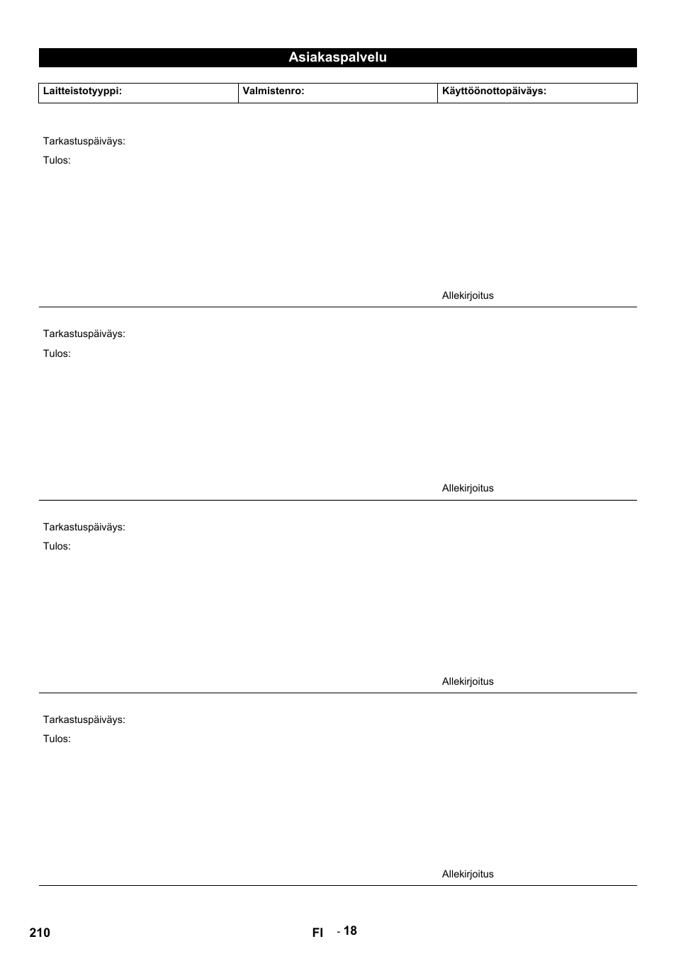 Asiakaspalvelu | Karcher HDS 9-14-4 ST Eco User Manual | Page 210 / 444