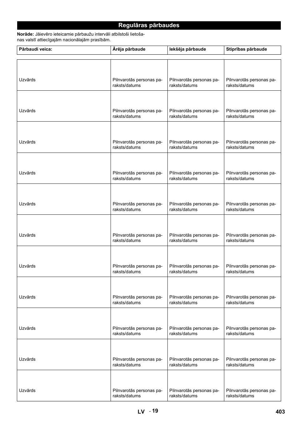 Regulāras pārbaudes | Karcher HDS 9-14-4 ST Eco User Manual | Page 403 / 444