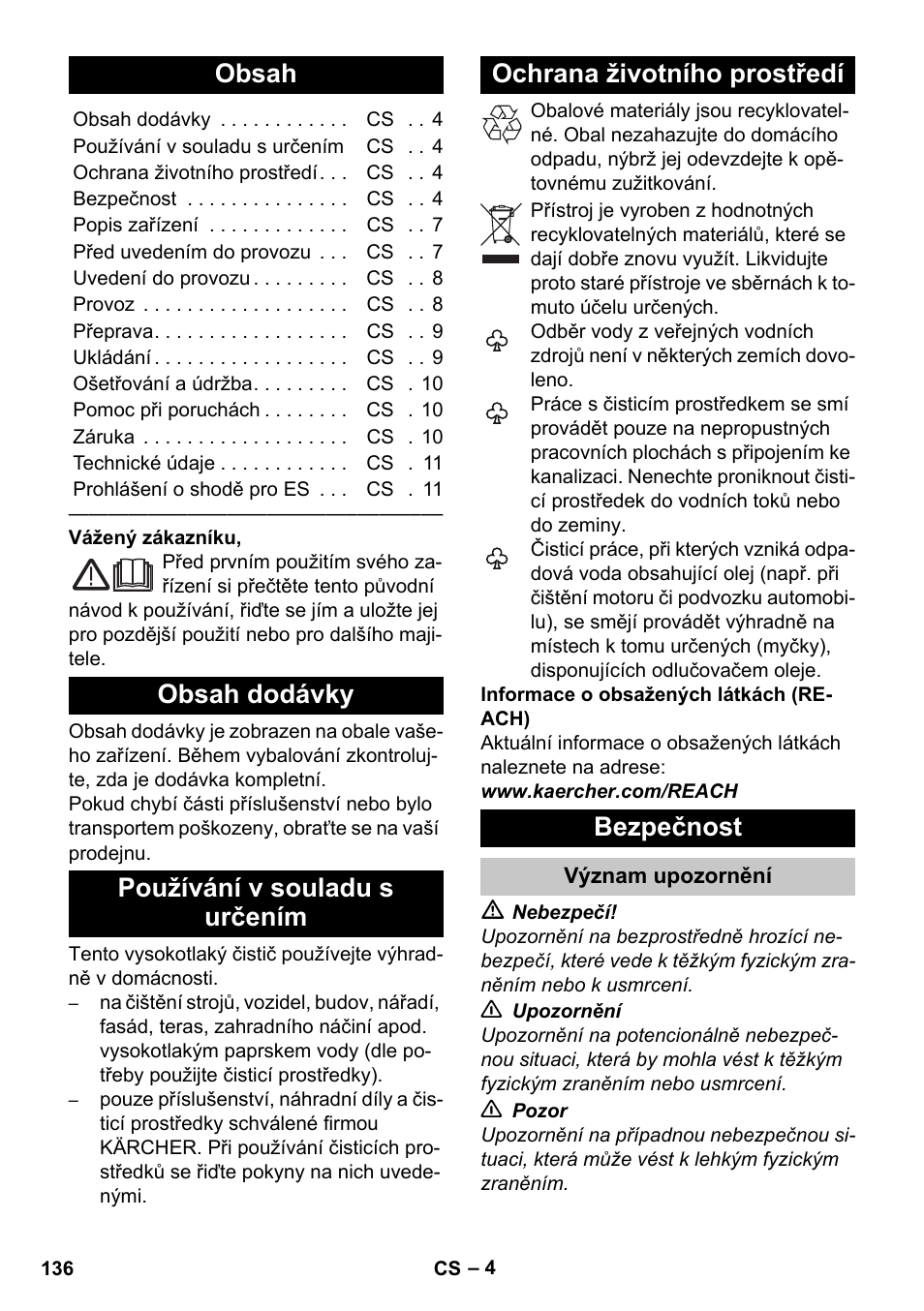Karcher K 2 Car User Manual | Page 136 / 252