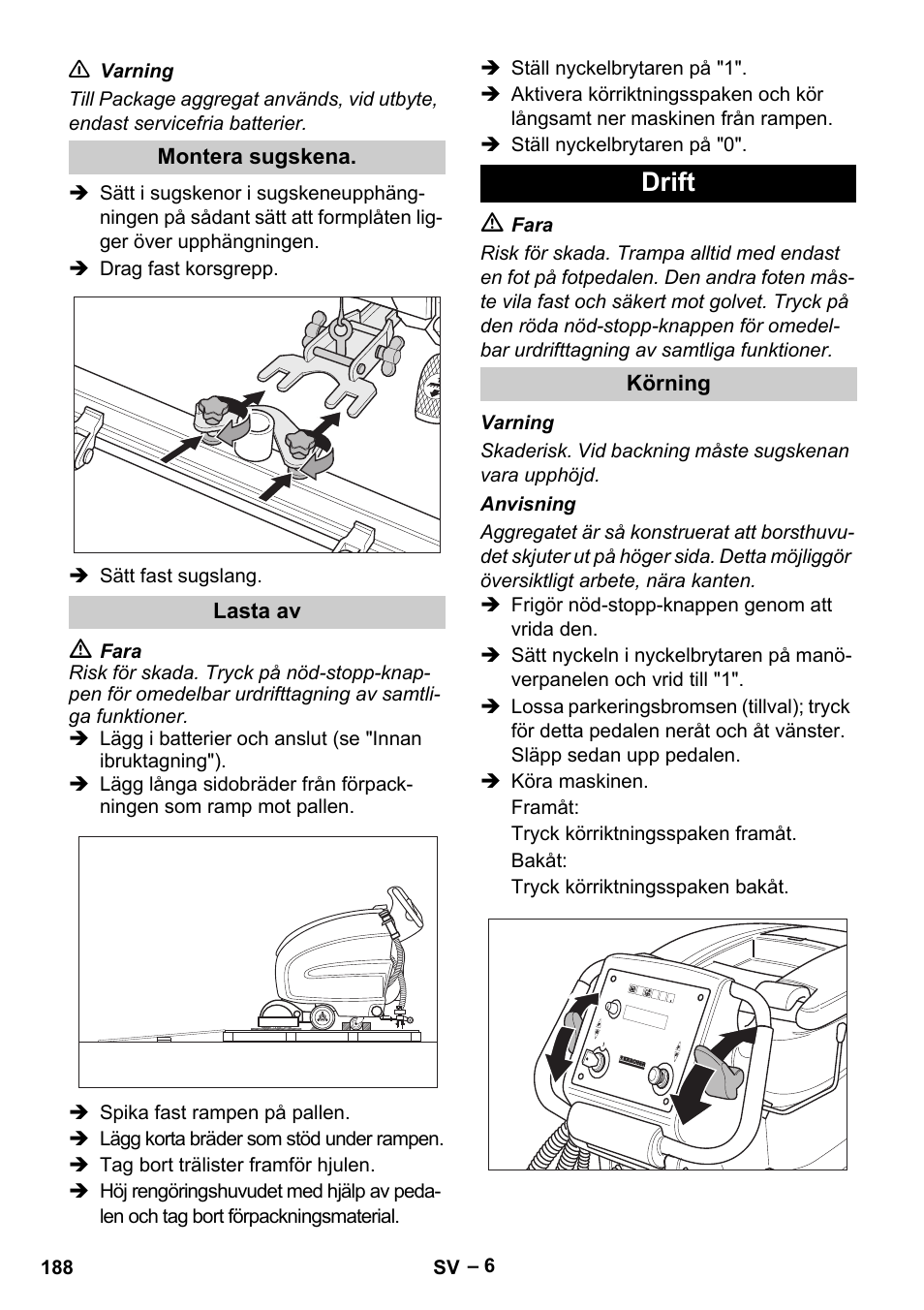 Drift | Karcher B 60 W Bp Pack User Manual | Page 188 / 550