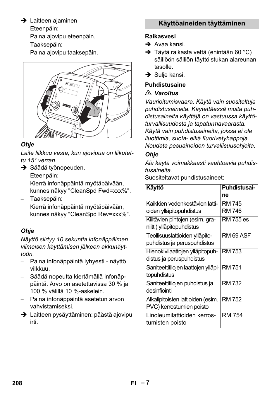Karcher B 60 W Bp Pack User Manual | Page 208 / 550