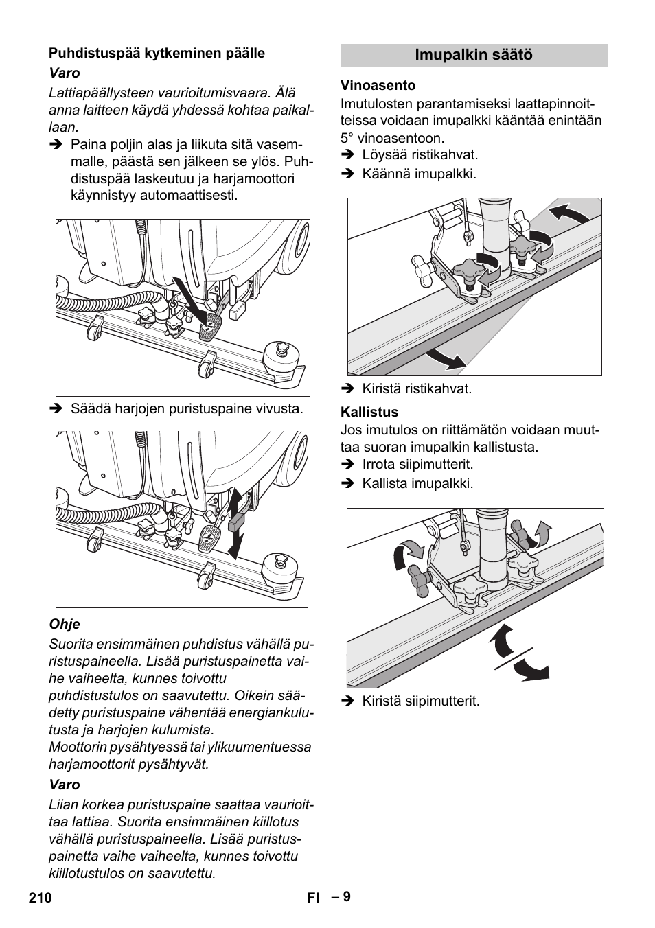 Karcher B 60 W Bp Pack User Manual | Page 210 / 550