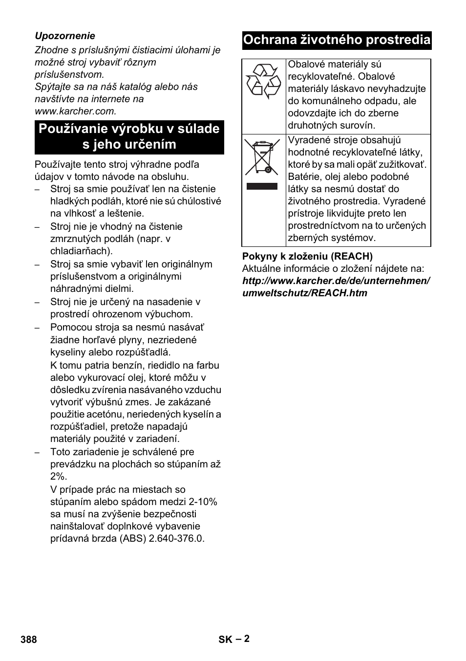 Karcher B 60 W Bp Pack User Manual | Page 388 / 550