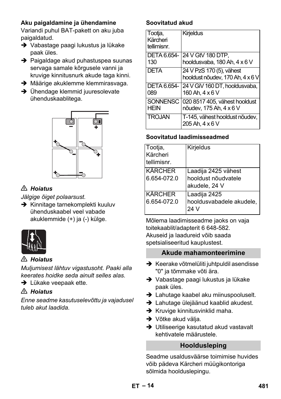 Karcher B 60 W Bp Pack User Manual | Page 481 / 550