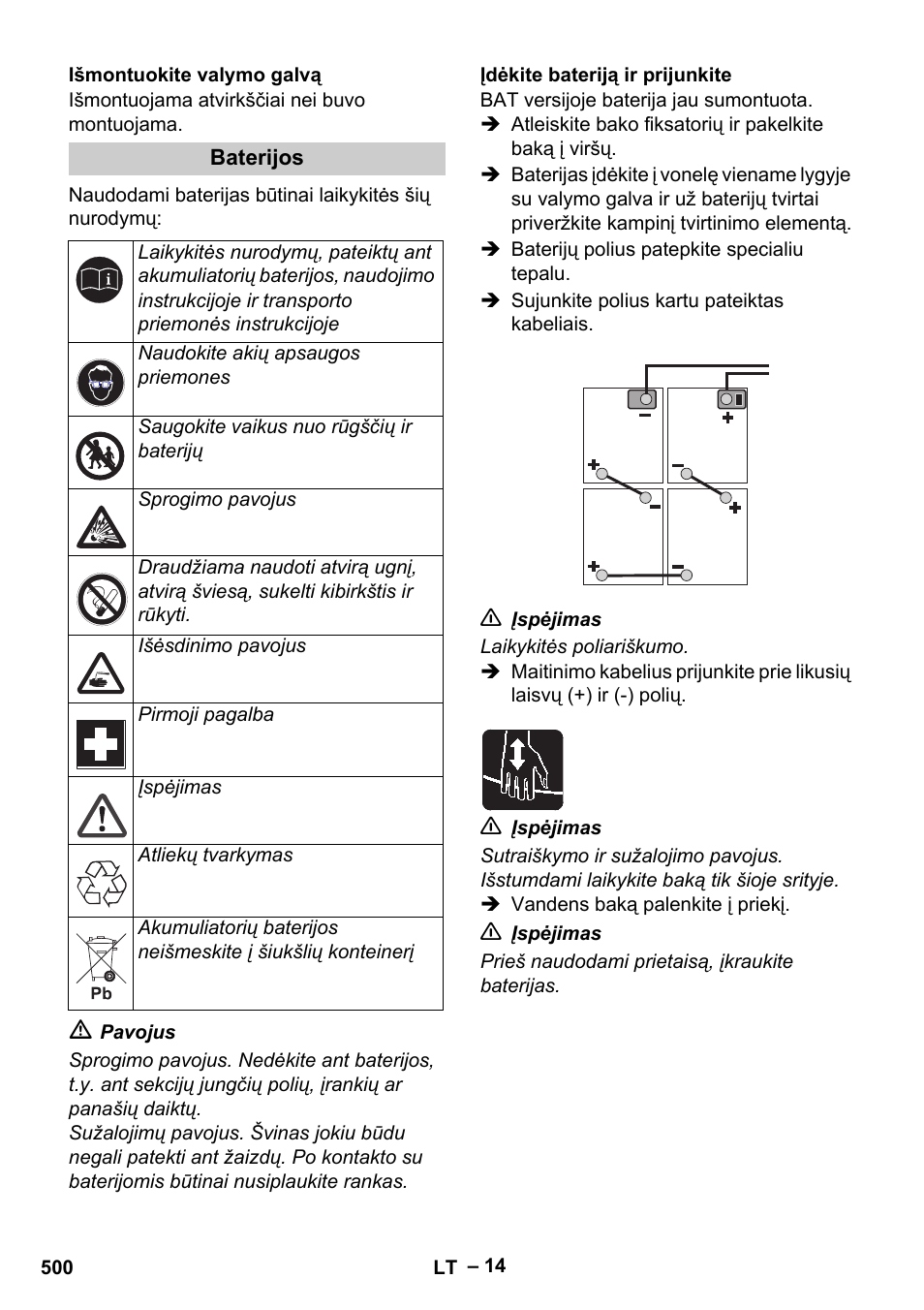 Karcher B 60 W Bp Pack User Manual | Page 500 / 550