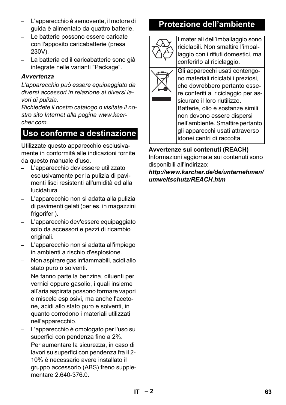 Karcher B 60 W Bp Pack User Manual | Page 63 / 550