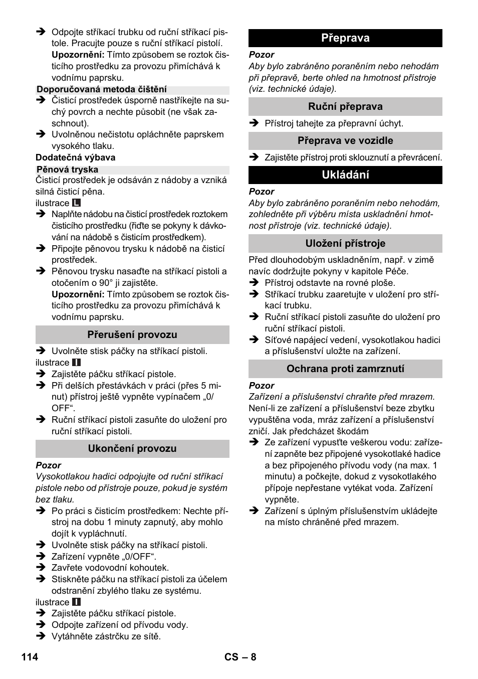 Karcher K 2 Car User Manual | Page 114 / 196