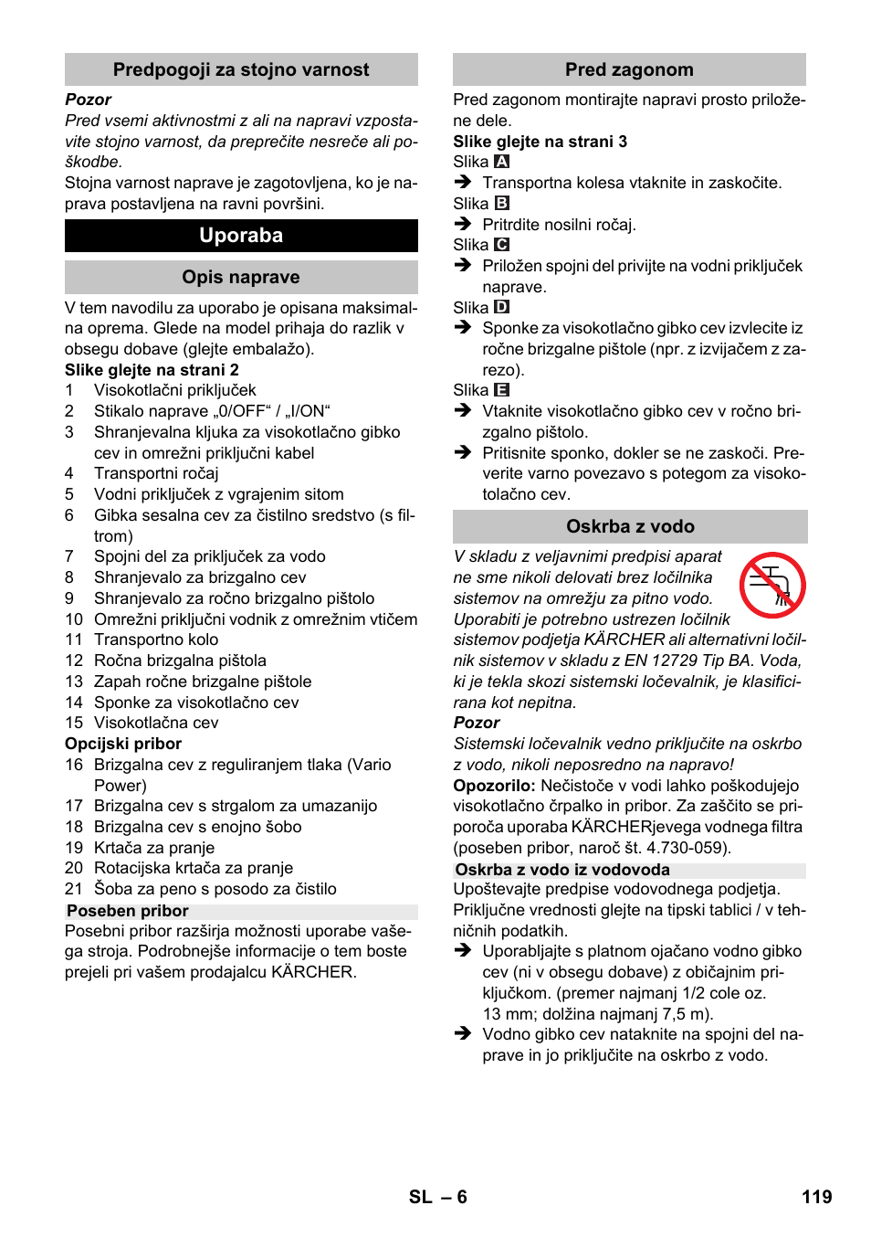 Karcher K 2 Car User Manual | Page 119 / 196