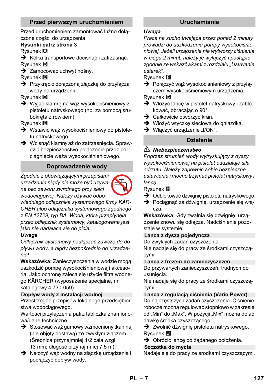 Karcher K 2 Car User Manual | Page 127 / 196