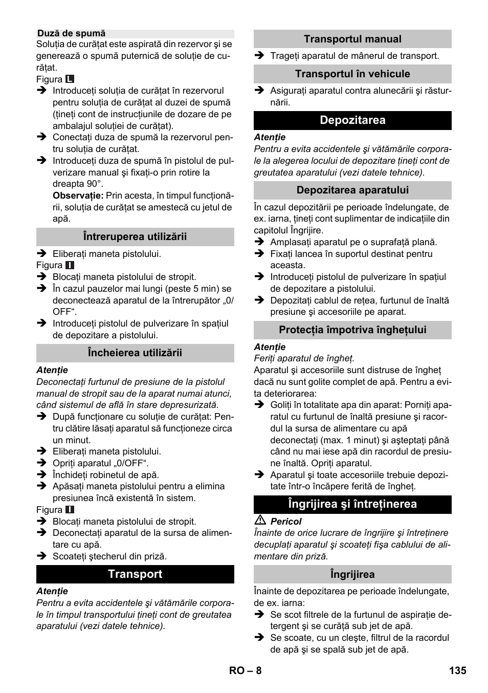 Karcher K 2 Car User Manual | Page 135 / 196