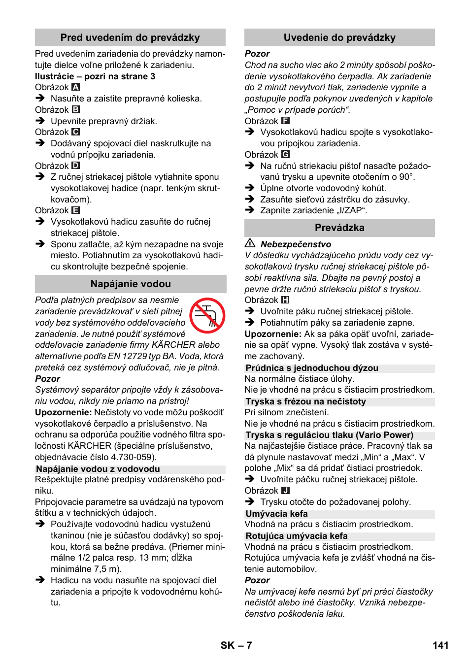 Karcher K 2 Car User Manual | Page 141 / 196